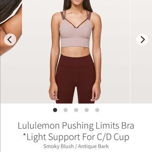 Lululemon Pushing Limits Bra C/D 8